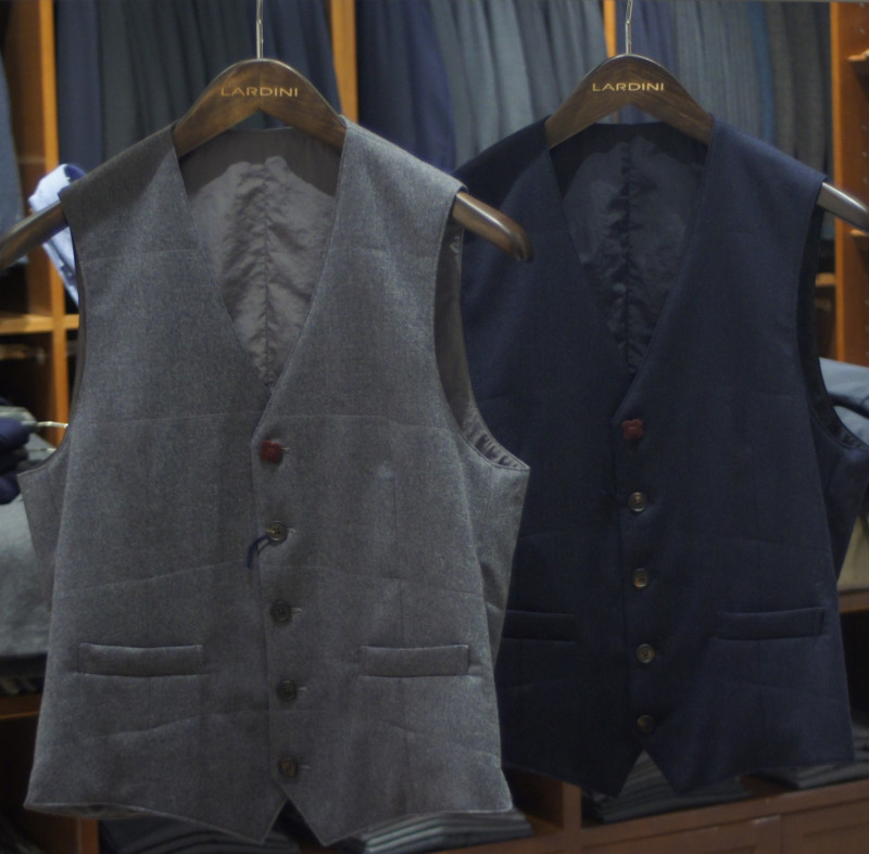 すぐ使える『LARDINI(ラルディーニ)』キルティング中綿入りベスト入荷